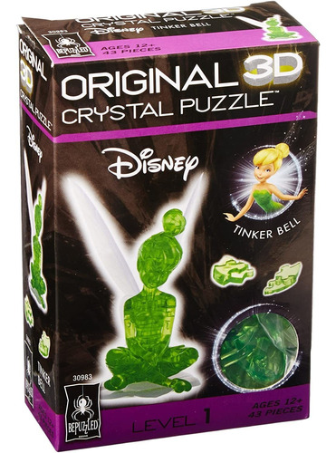 Rompecabezas De Cristal 3d Original - Tinker Bell