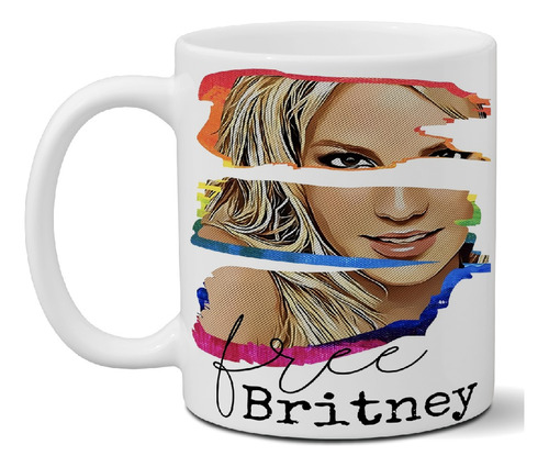 Taza De Cerámica Britney Spears Exclusiva Ideal Para Regalar