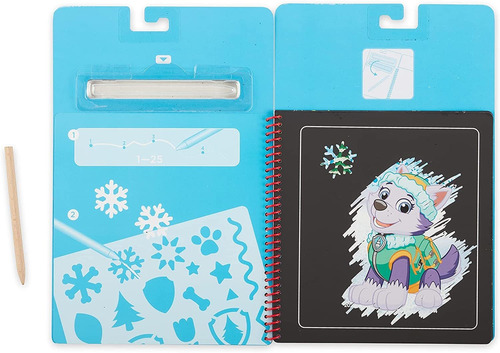 Melissa Doug 33260 Paw Patrol Scratch Art Pad-skye, Multi