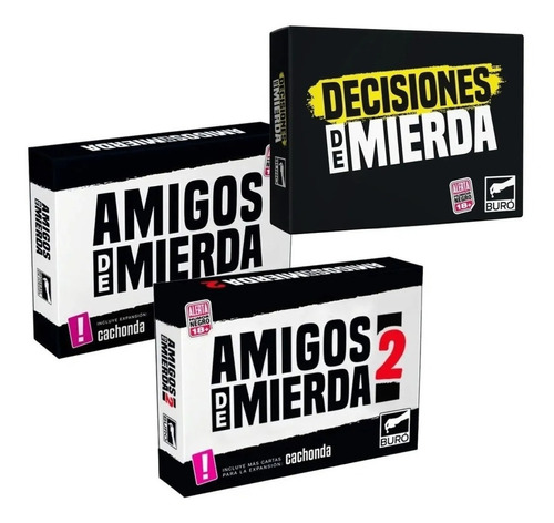 Amigos De Mierda 1 Y 2 + Decisiones De Mierda Combo Buro