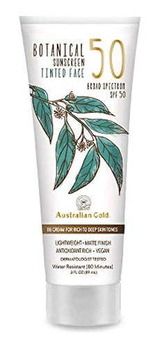 Australian Gold Botanical Sunscreen Tinted Face Bb Cream Spf