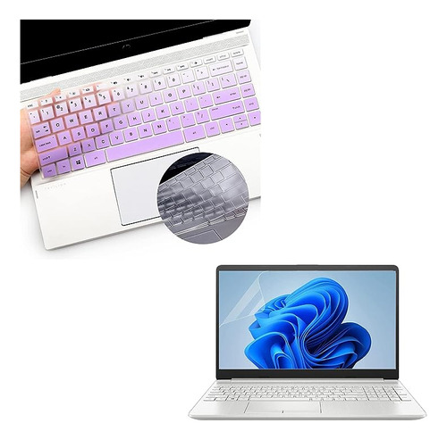 Tensodo Paquete 2 Fundas Para Teclado Y 2 Protectores Pantal