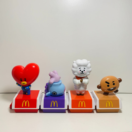 Bt21 Mcdonalds 2024 Colección Completa - 7 Muñecos (Usado)