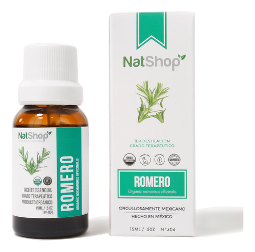 Aceite Esencial Romero Orgánico 15ml - Natshop