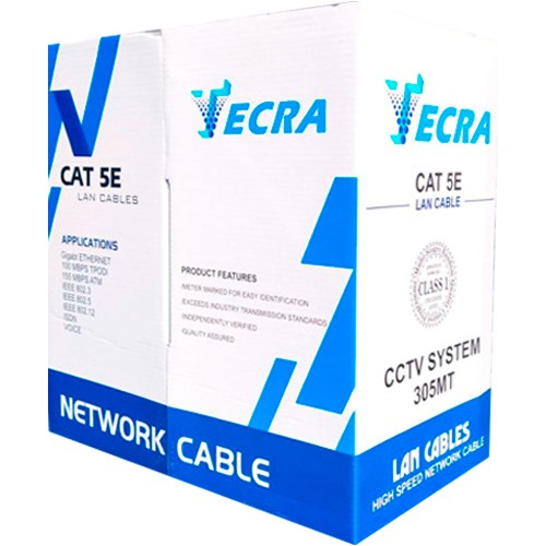 Cable Utp Red Internet Cat 5e Interior Cámara Cctv Caja 305m