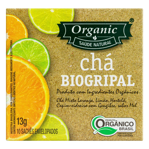 Chá Biogripal Orgânico Organic Caixa 13g 10 Unidades