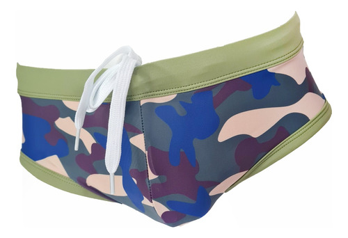 Traje De Baño Hombre Natacion Playa Militar Bikini