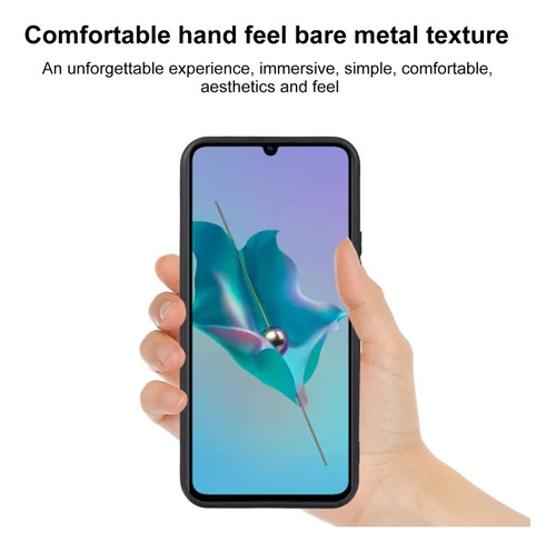 C Funda De Teléfono Tpu Negra Para Zte Blade V40 Vita A