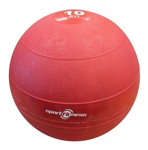 Balón De Peso 10 Kg Caucho Sportfitness (rojo)