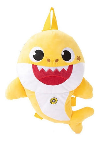 Baby Shark Mod 321 Amarillo Con Sonido Back Pack Peluche