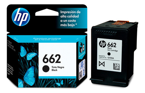 Cartucho De Tinta Hp Cz103al 662 Negro Par