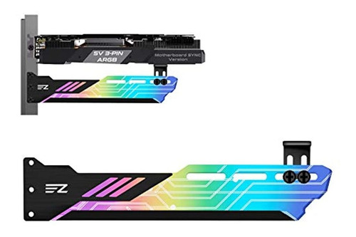 Ezdiy-fab Rgb Gpu Holder 5v 3-pin Colorful Rgb Graphics Card