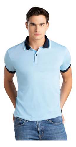 Polo Hombre Azul Mp 96612