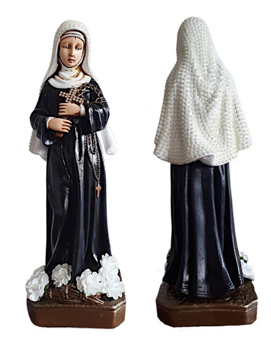 Santa Rita De Cássia - Manto Com Mini Pérolas