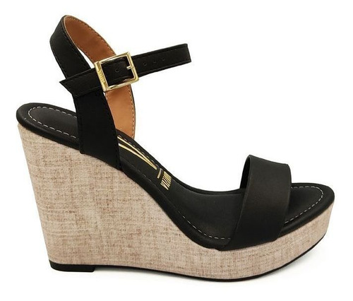 Sandalia Vizzano Anabela Salto Plataforma Preto 6283.2000