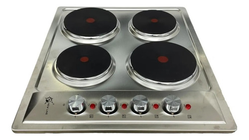 Cocina Encimera Electrica 4 Platos Acero Inoxidable