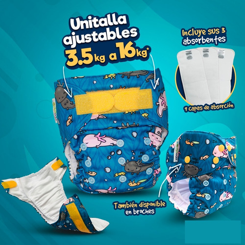 Pañales Ecológicos Ecopipo + Detergente + Filtro De Bambú