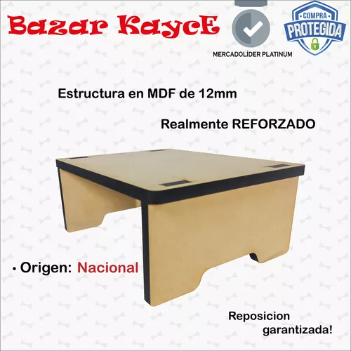 Base Soporte Eleva Monitor Tv Pc Para Escritorio Mesa 12004