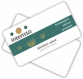 Cartão De Visita Pvc Branco Frente E Verso 8,5x5,cm-500un