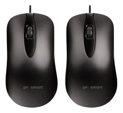 Kit Com 2 Mouse Com Fio Usb 1000 Dpi Prosmart