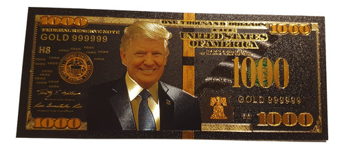 Billete Coleccionable De 1000 Dolares De Donald Trump