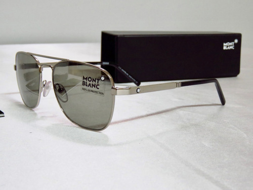 Lentes Gafas Mont Blanc Mb649s Shiny Aviator Italy 56mm Suns