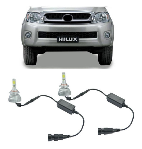 Kit Lâmpadas Super Led Farol De Milha Hilux Sw4 2006 À 2012