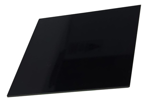 Placa Chapa Acrílico 100% Virgem Preto 1,20cm X 70cm 2mm