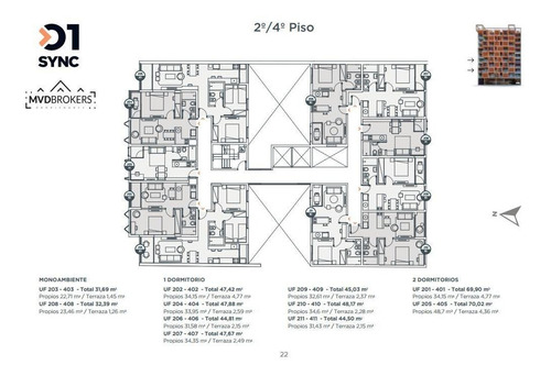 Imagen 13 de 17 de Apartamento De 2 Dormitorios A La Venta En Barrio Sur | Centro | En Promoción | 01 Sync