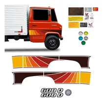 Comprar Faixa Para Mercedes Benz 608 D 1972 1976 1977 1978 1979 1980 1981 1982 1983 1984 1985 1986 Adesivo Vermelho + Emblema Lateral Sportinox