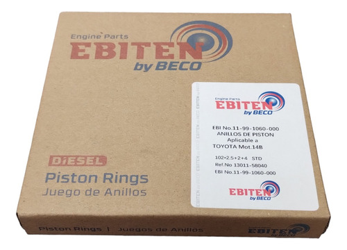 Anillos Toyota Dyna 14bt Std Marca Ebiten