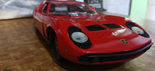 Miniatura Lamborghini Miura 1 18 Anson Com Porosidade Vermelho