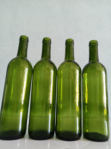 40 Botellas De Vidrio Envases De 750 Ml Sin Tapa Para Vino