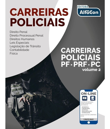 Carreiras Policiais - Pf Prf Pc - Vol 1 - Alfacon 2 Ed, De A Alfacon. Editora Jafar Sistema De Ensino E Cursos Livres S/a, Capa Mole Em Português