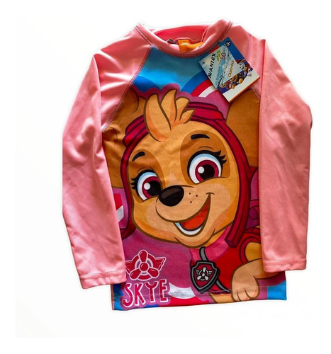 Combo Remera Agua Y Zunga Paw Patrol Uv50 Chase Marshall Ac