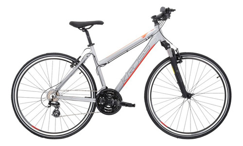 Bicicleta Kross Evado 2.0 Dama Aluminio Color Plateado Tamaño Del Cuadro M
