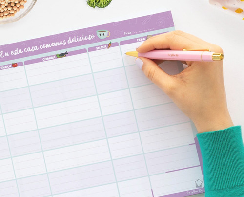 Planificador De Menú, Planificador De Comidas, Meal Planner