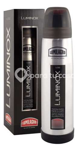 Imagen 2 de 10 de Termo Acero Inoxidable Bala Lumilagro 1.00 L Luminox Cuotas