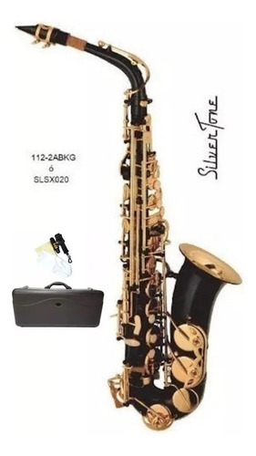 Saxofon Alto Silvertone Con Estuche Mod. Slsx020 Incluye Msi