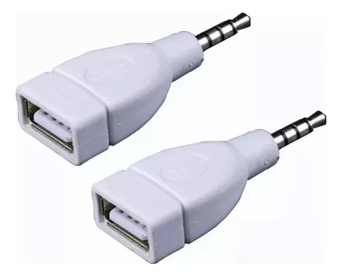 2conector Aux De 3,5 Mm Automático A Usb 2.0 Cable Adaptador