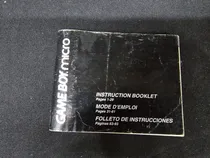 Comprar Manual Gameboy Micro Original
