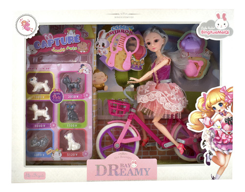 Muñeca Bicicleta Con Accesorios Bay Dreamy Ck