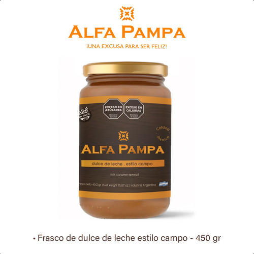 Pack X3 Dulce De Leche Alfa Pampa Estilo Campo