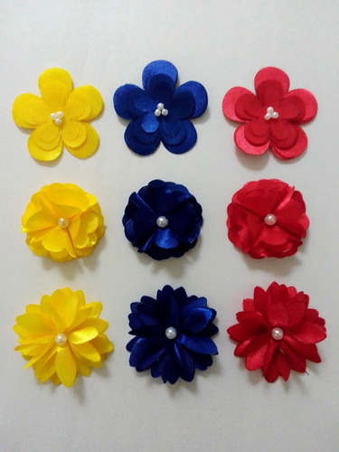 Flores De Tela Raso Bandera De Venezuela