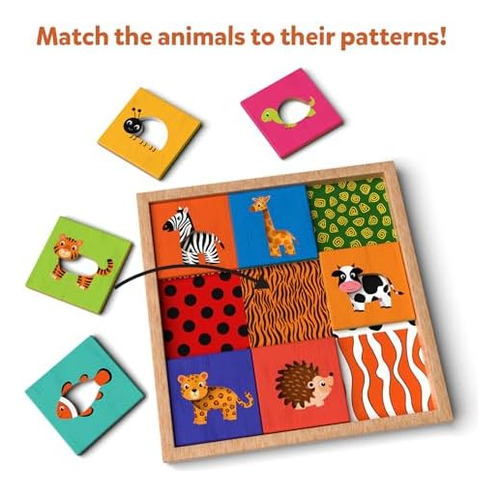 Skillmatics Juego De Rompecabezas Con Patrones De Animales: