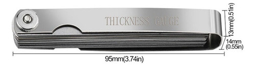 Feeler Gauge Set, Construção Flexível Em Aço