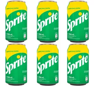 Sprite Lata 354ml Pack X6 Gaseosa Zetta Bebidas