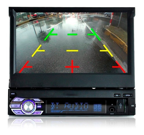 Radio Para Auto Con Pantalla Retractil 7 1 Din Bluetooth