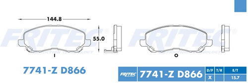 Balatas Delantero Dodge Sxt Caliber 2011 2.4l Semimetalicas