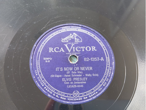 Elvis Presley It' S Now Or Never/ Make Know It Disco 78 Rpm